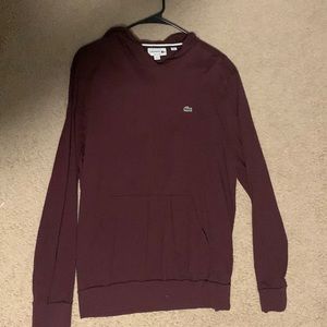 Lacoste sweater with hoodie size XL